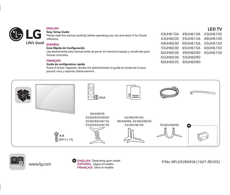 LG 43UH610A Quick start guide