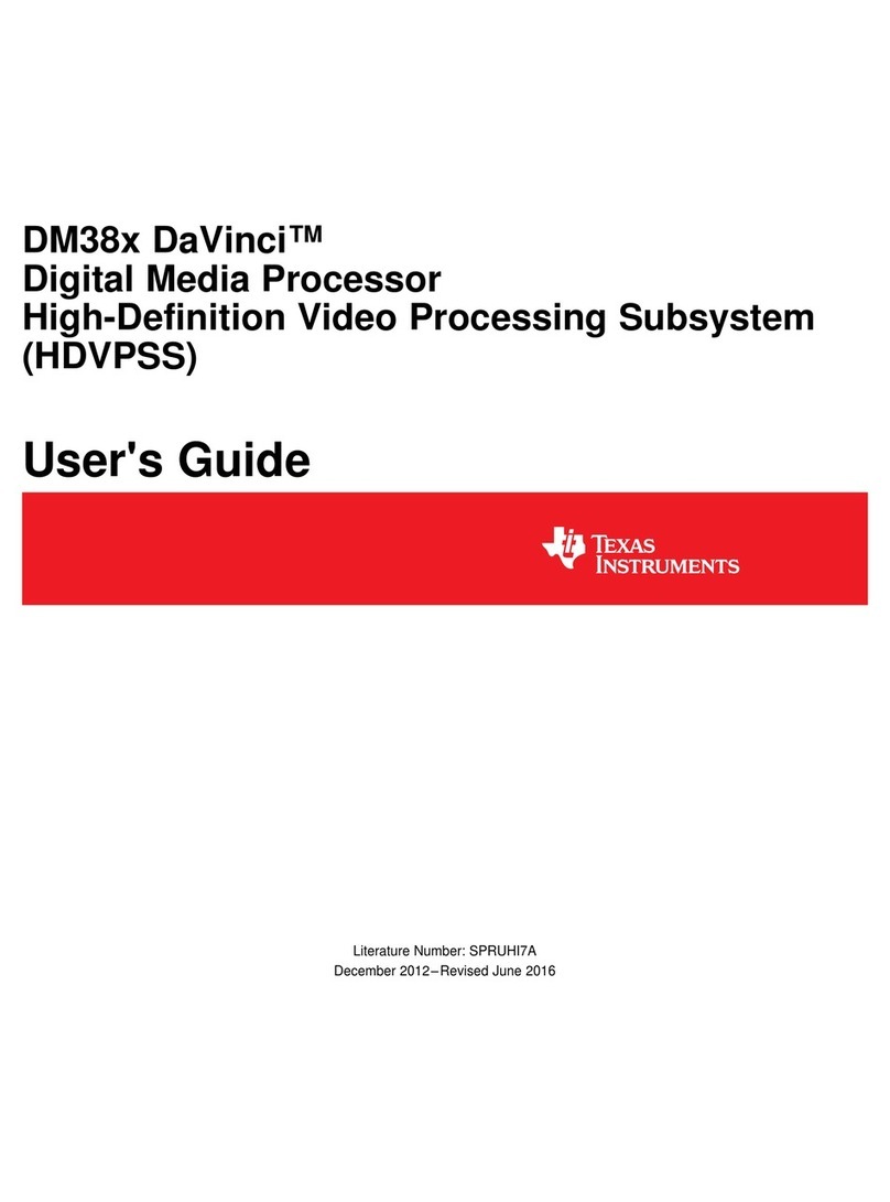 Texas Instruments DM38x DaVinci User manual