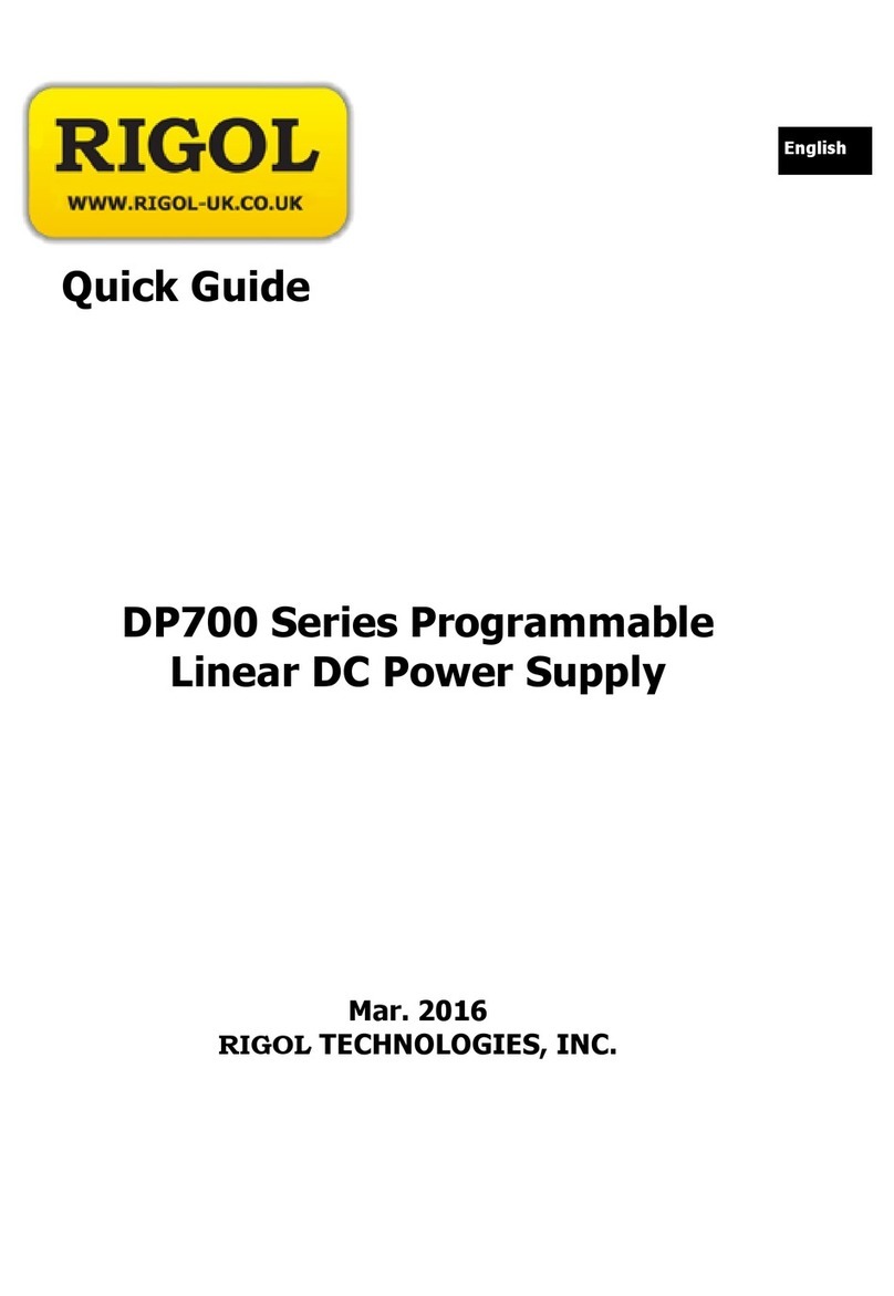 Rigol DP700 Series User manual