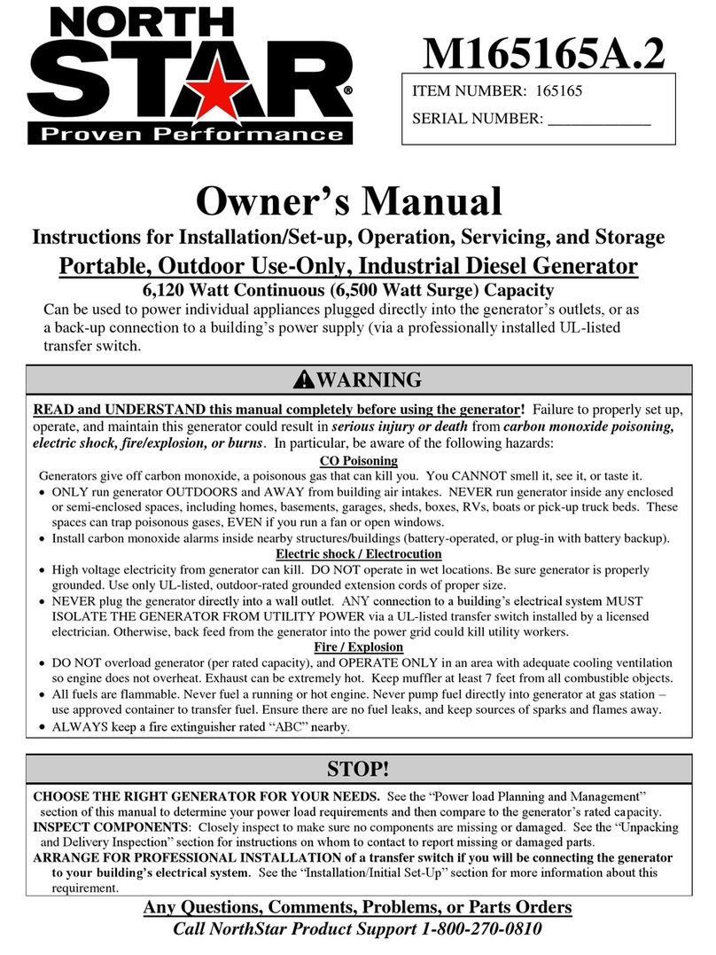 NorthStar 165165 product manual
