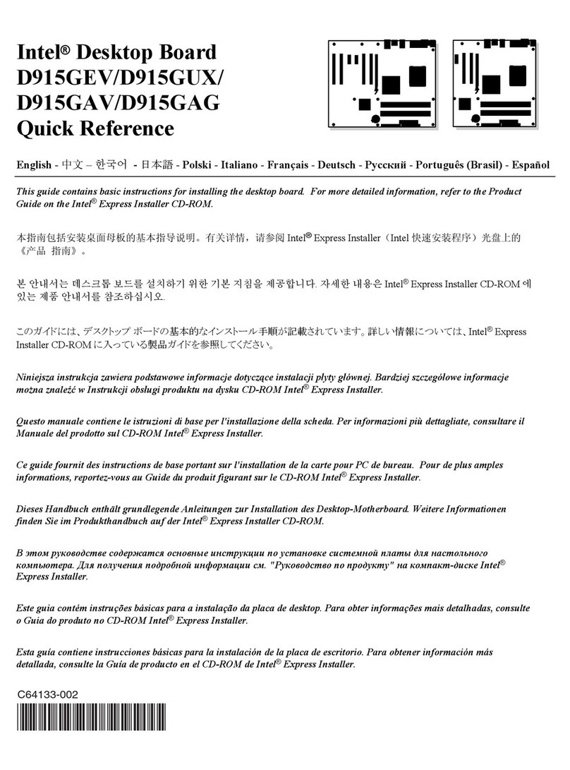 Intel D915GEV User manual