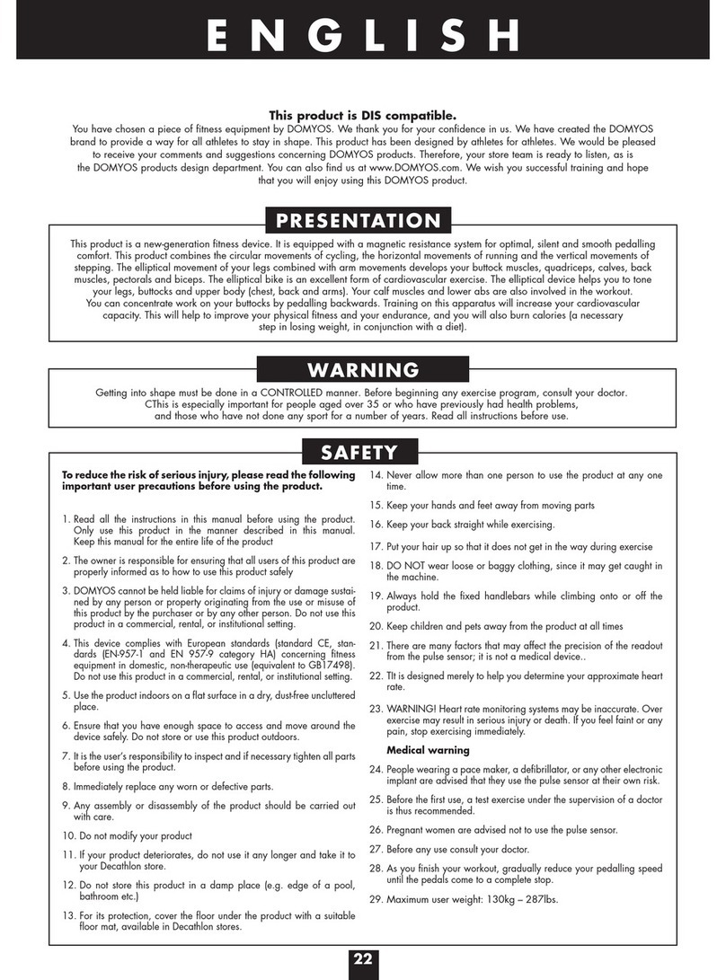 Domyos VE 680 User manual