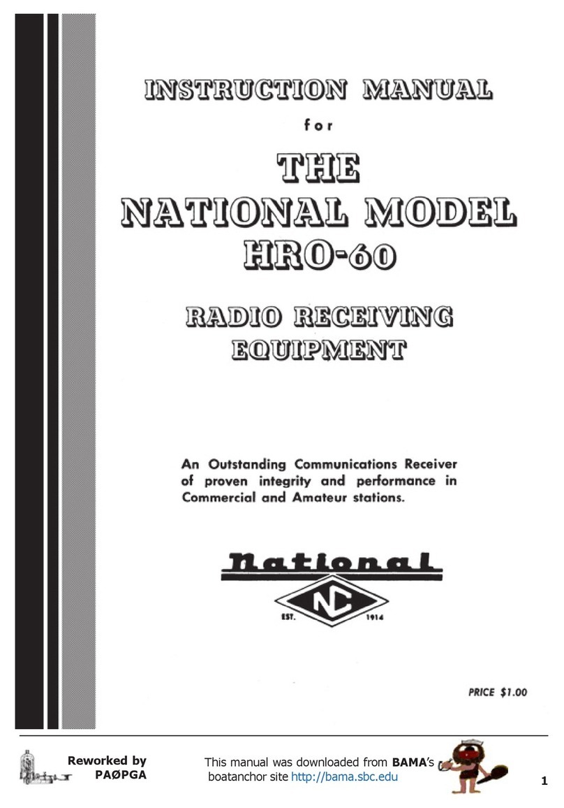 National HRO-60 User manual