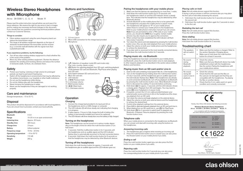 Clas Ohlson R User manual