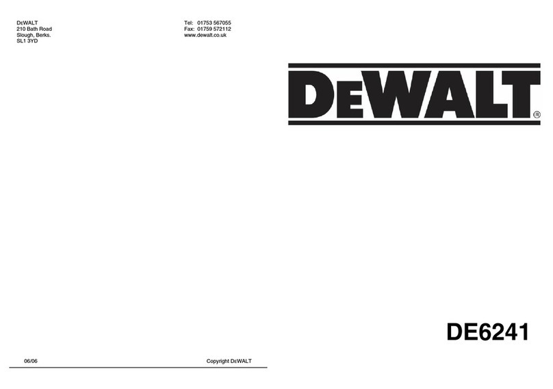 DeWalt DE6241 User manual