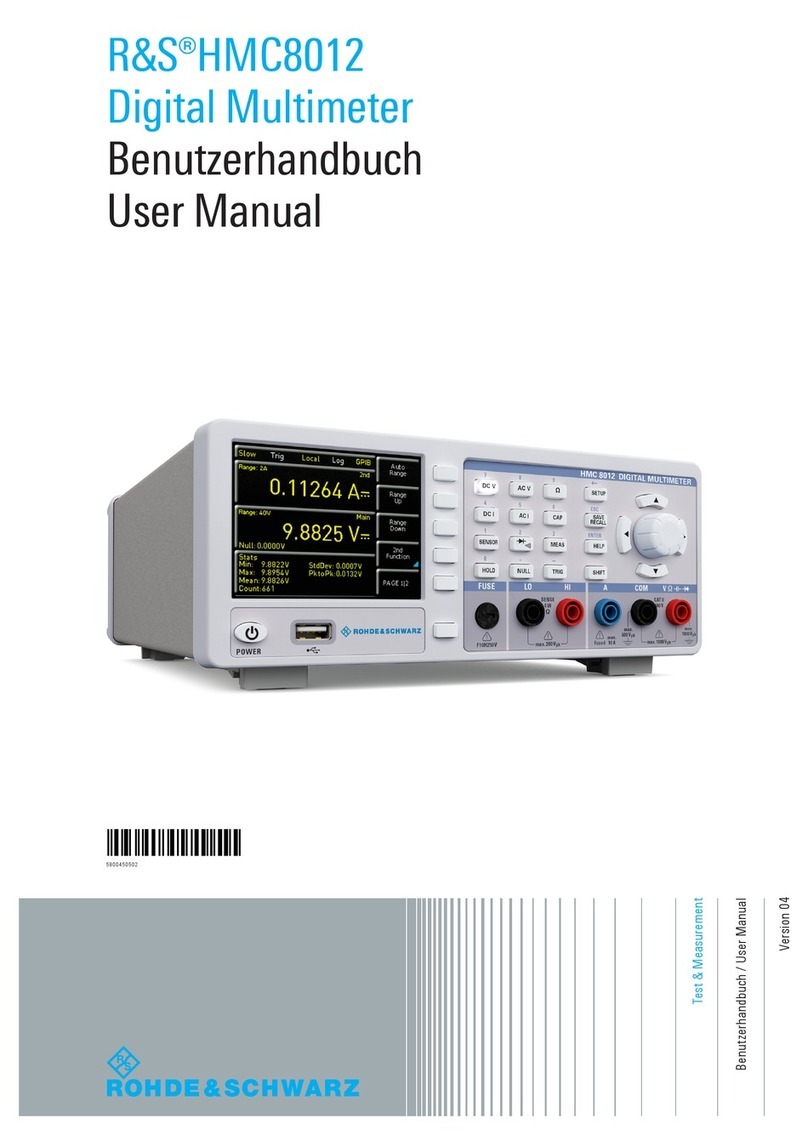 Rohde & Schwarz HMC8012 user manual