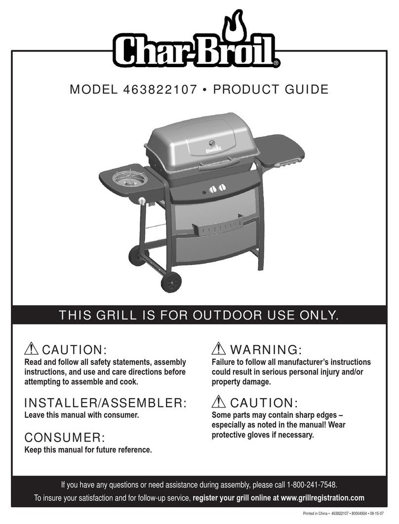 Char-Broil 463822107 Product guide