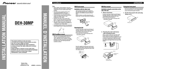 Pioneer DEH-30MP User manual