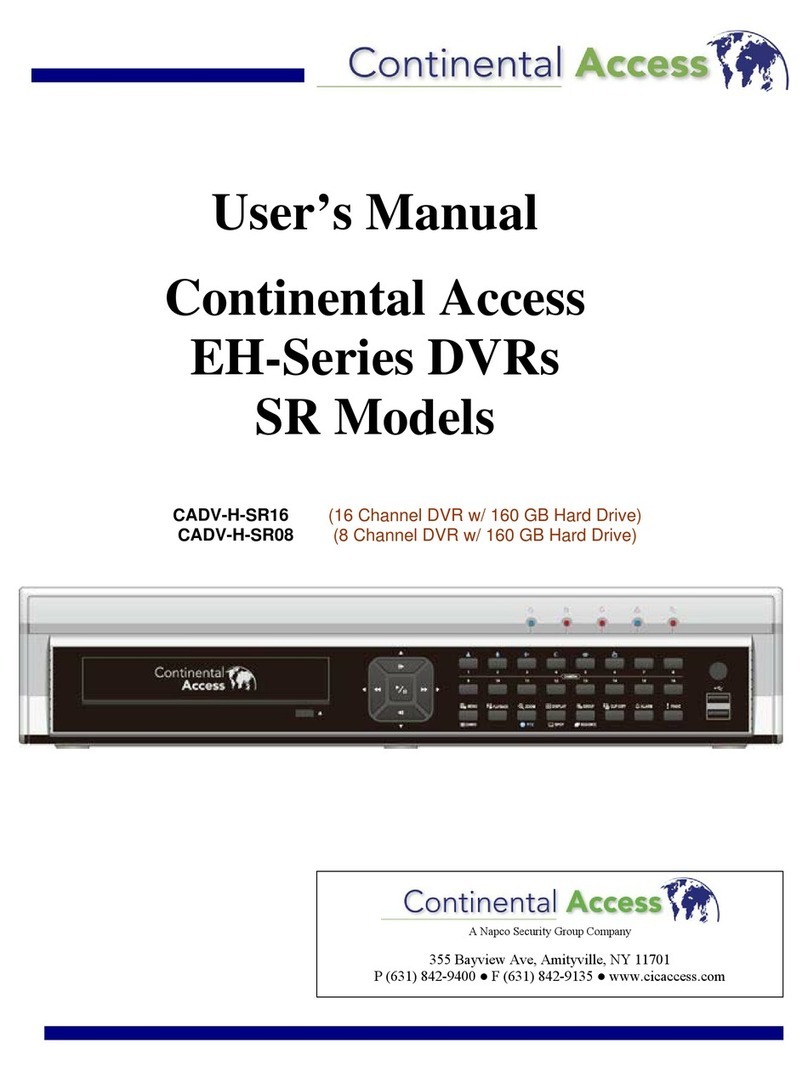 Continental Access CADV-H-SR16 EH-Series user manual