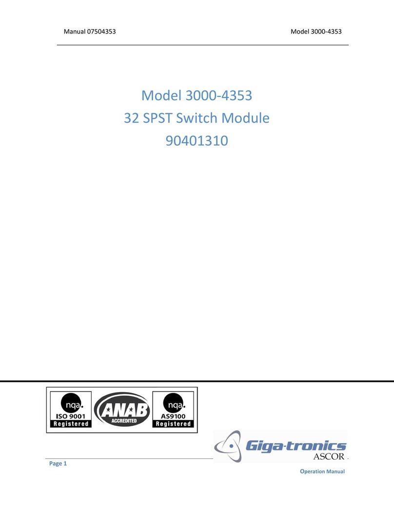 Giga-tronics 3000-4353 Operation manual