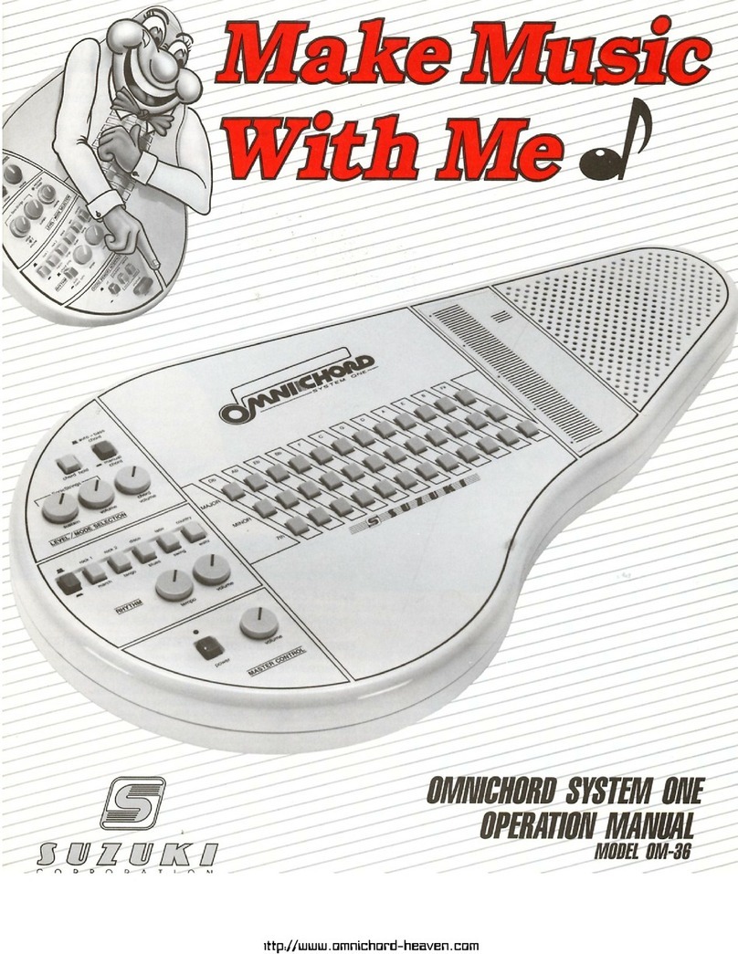 Suzuki Musical Instrument Corp. OM-36 Operation manual Suzuki Musical Instrument Corp. OM-36 Operation manual