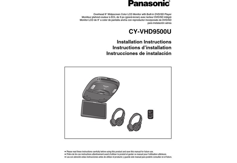 Panasonic CY-VHD9500U User manual Panasonic CY-VHD9500U User manual
