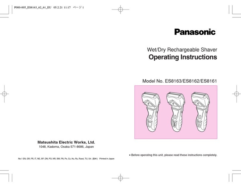Panasonic ES-8163 User manual Panasonic ES-8163 User manual
