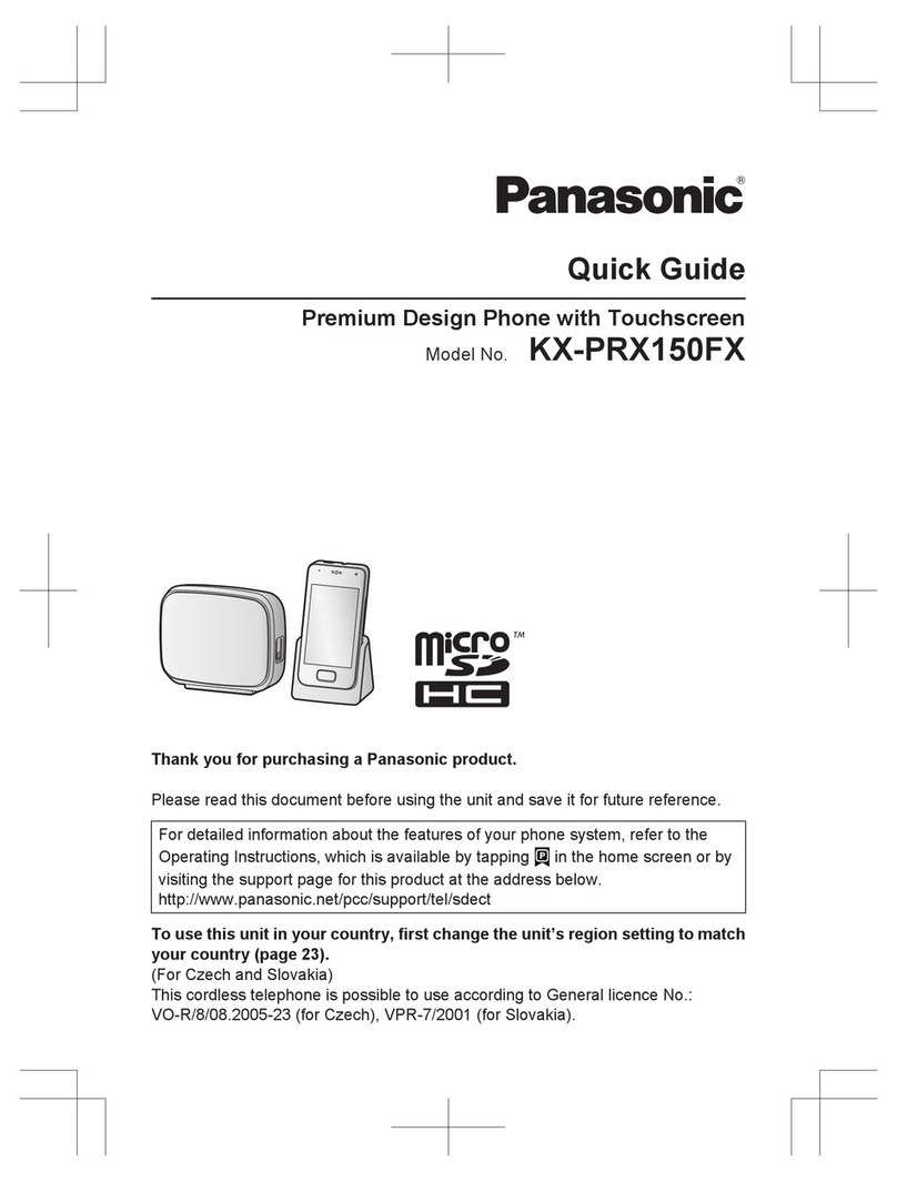 Panasonic KX-PRX150FX User manual