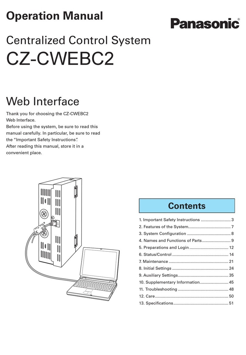 Panasonic CZ-CWEBC2 Operation manual