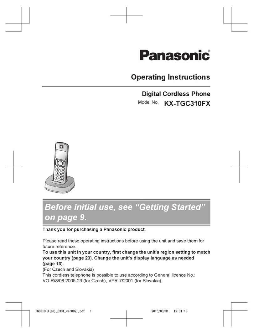 Panasonic KX-TGC310FX User manual