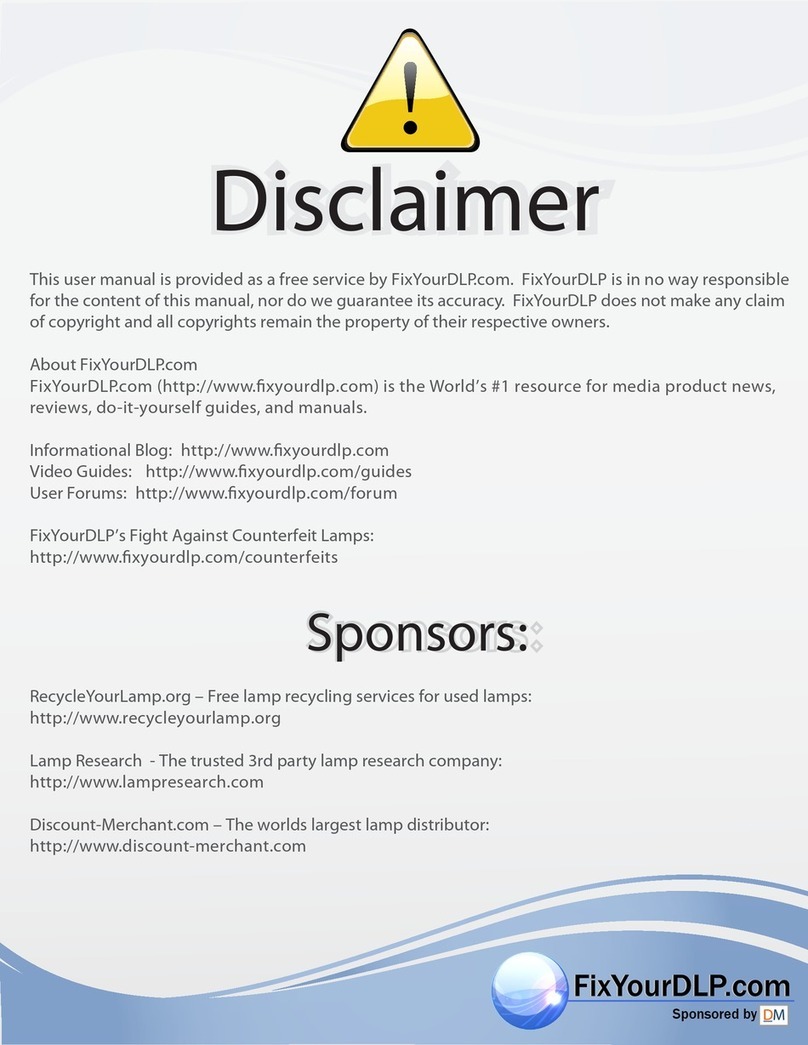 InFocus Proxima DP8200x User manual