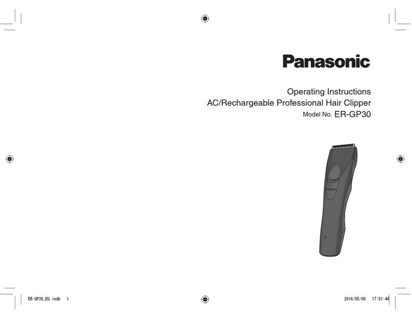 Panasonic ER-GP30 operating instructions