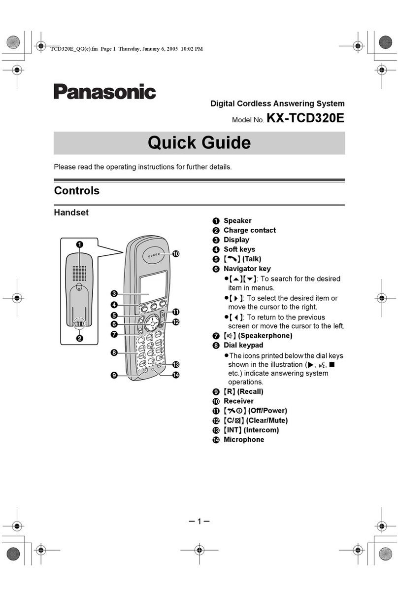 Panasonic KX-TCD320E User manual