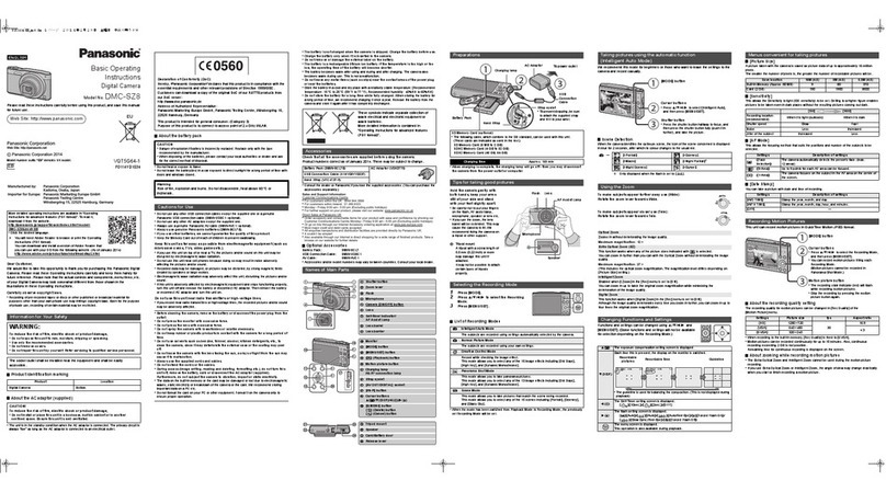 Panasonic lumix DMC-SZ8 Basic operating instructions