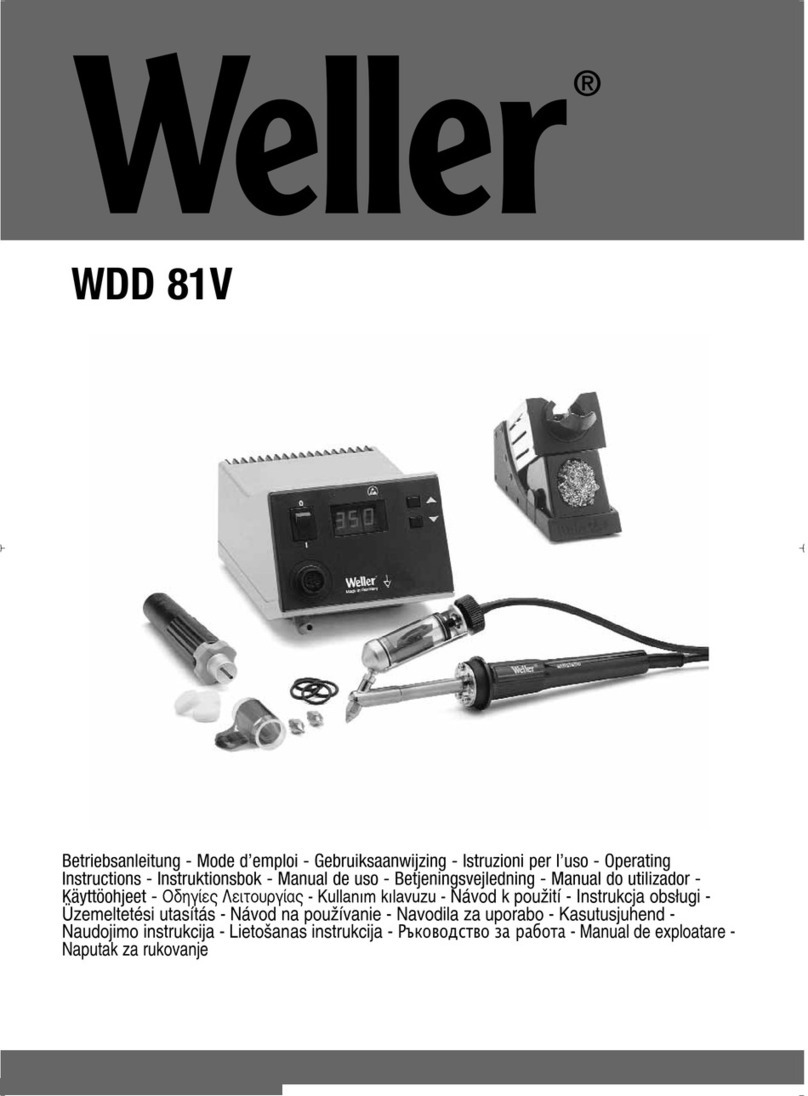 Weller WDD 81V operating instructions
