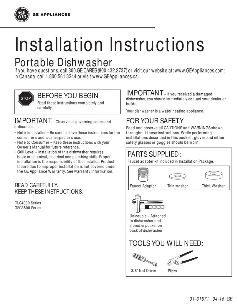 GE GSC3500 User manual