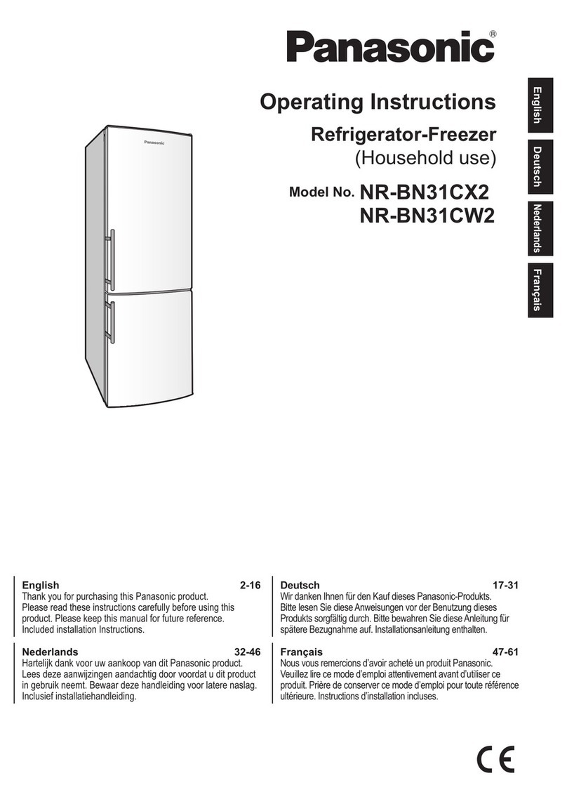 Panasonic NR-BN31CX2 operating instructions