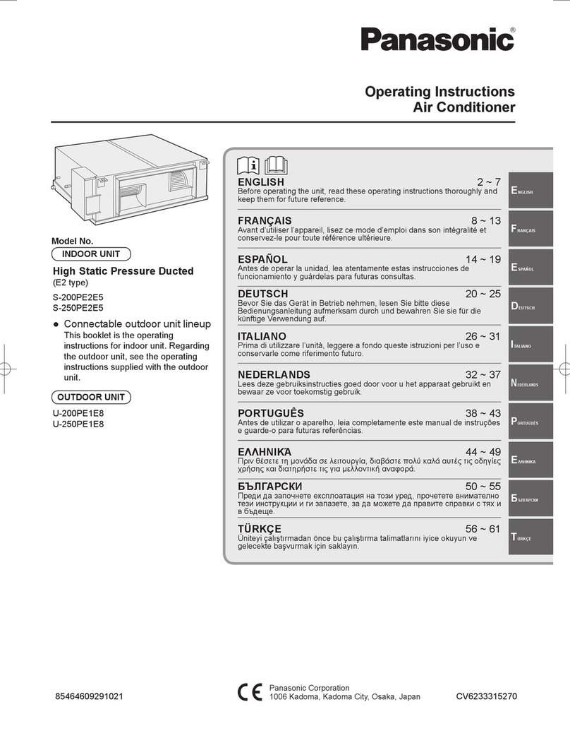 Panasonic U-250PE1E8 User manual