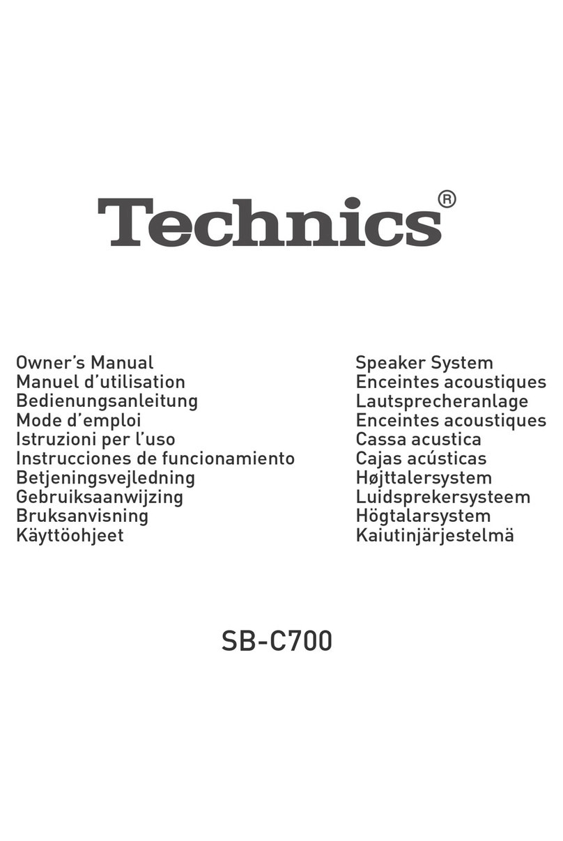 Technics SB-C700 User manual