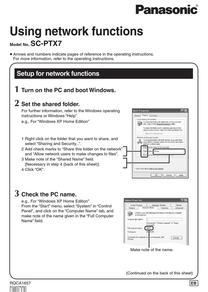 Panasonic SC-PTX7 user manual