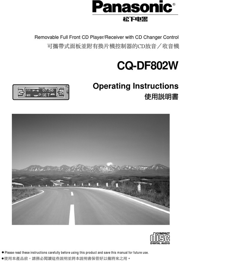 Panasonic CQ-DF802W User manual