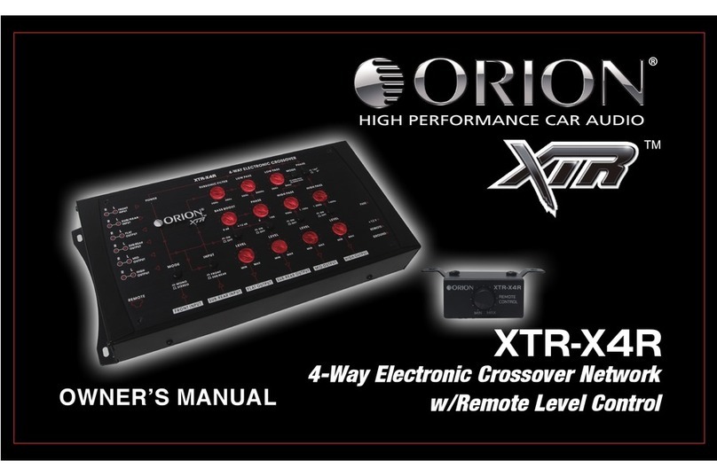 Orion XTR-X4R owner's manual