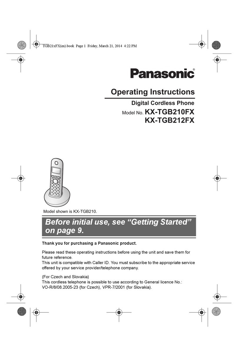 Panasonic KX-TGB212FX User manual