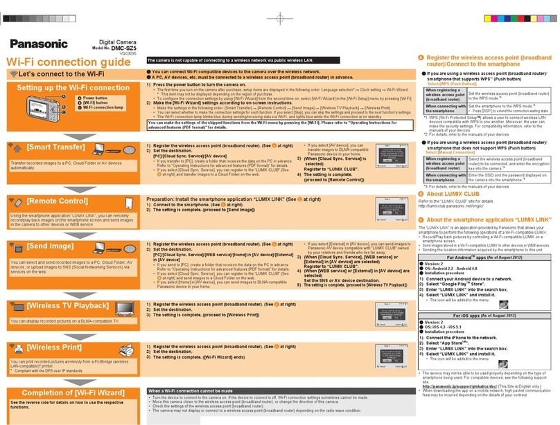 Panasonic Lumix DMC-SZ5 Instruction manual
