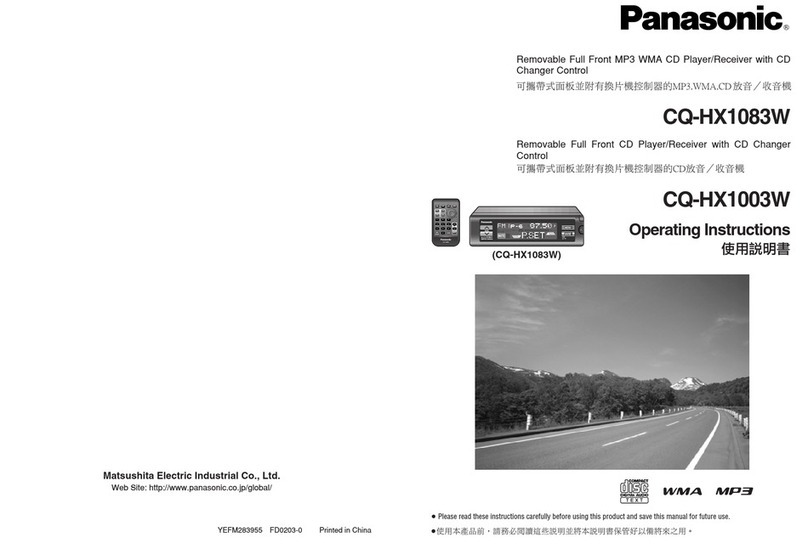 Panasonic CQ-HX1003W operating instructions Panasonic CQ-HX1003W operating instructions