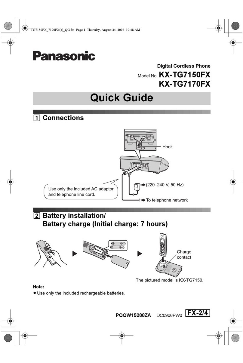 Panasonic KX-TG7170FX quick guide