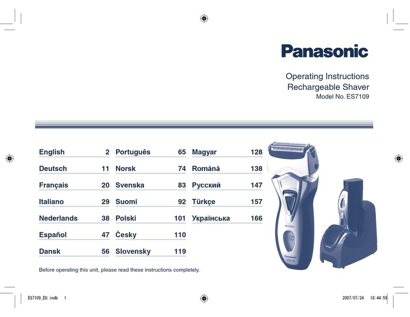 Panasonic ES-7109 User manual Panasonic ES-7109 User manual