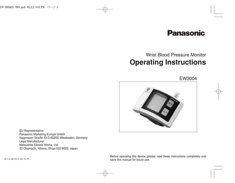 Panasonic EW3004 operating instructions