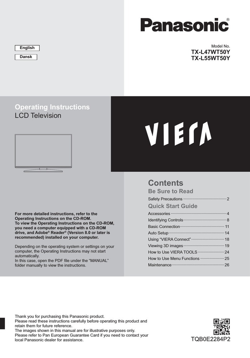 Panasonic Viera TX-L55WT50Y User manual
