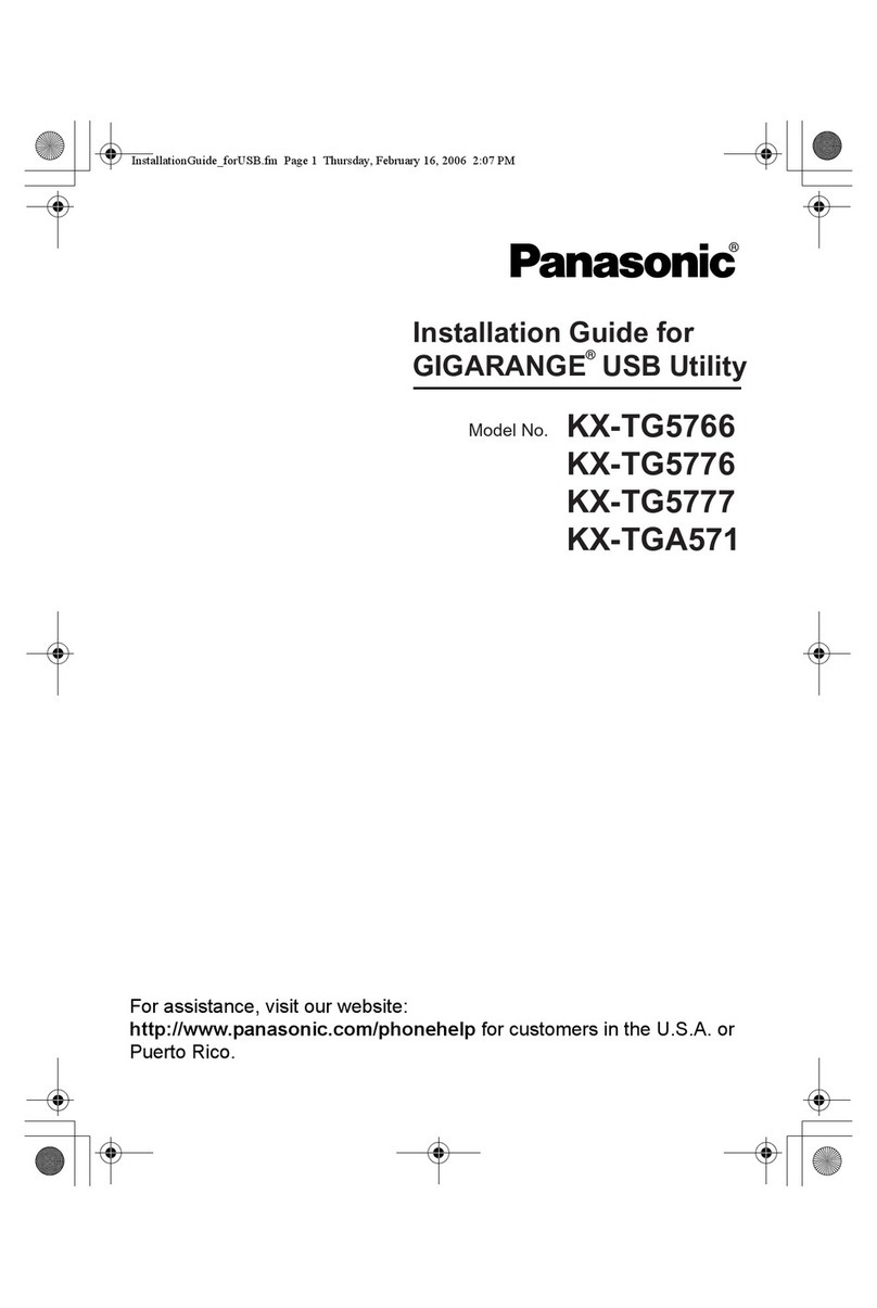 Panasonic KX-TGA571 Installation guides