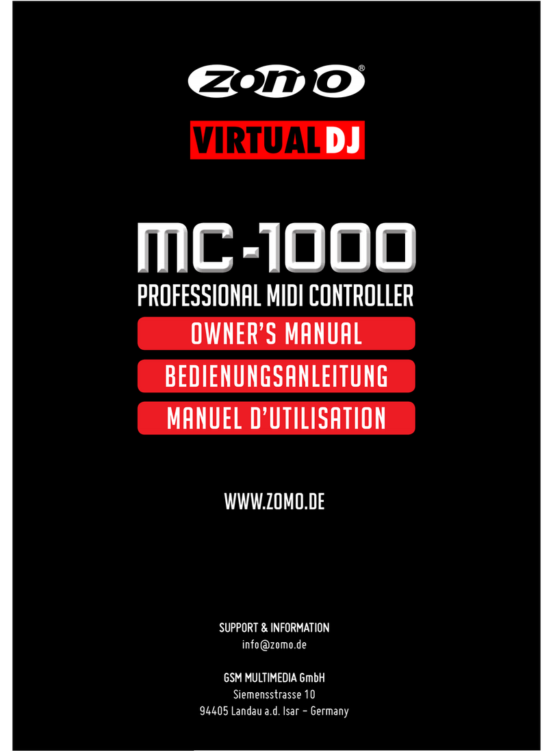 zomo mc-1000 owner's manual