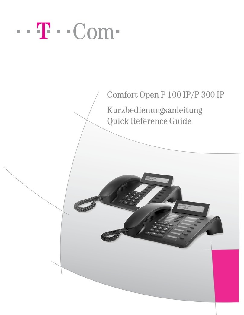 T-Mobile Comfort Open P 100 IP Quick reference guide