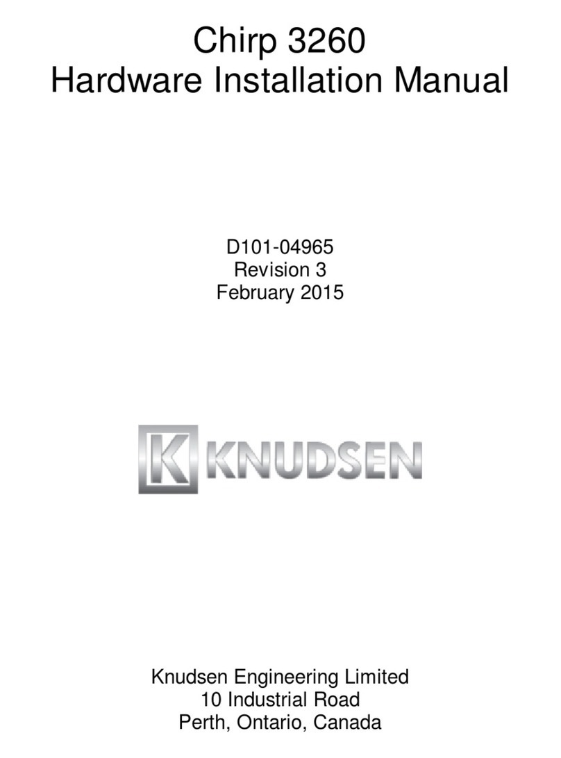 knudsen Chirp 3260 Hardware installation manual
