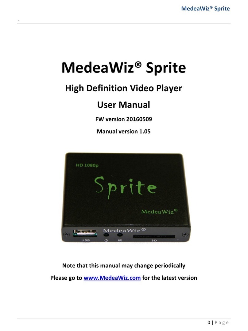 MedeaWiz DV-S1 user manual