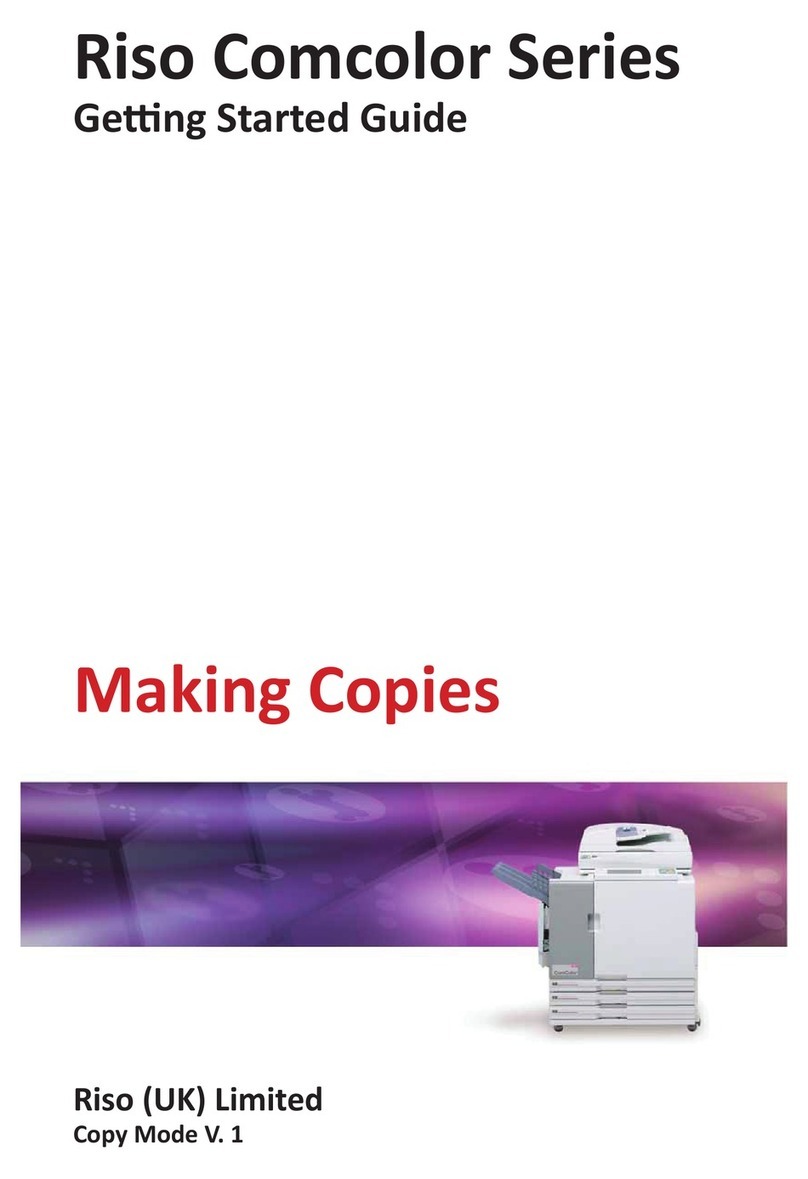 Riso Comcolor Series User manual