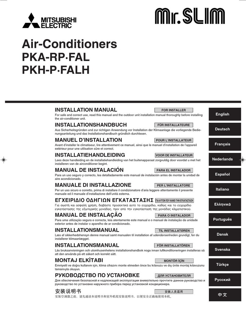 Mitsubishi Electric PKA-RP FAL installation manual