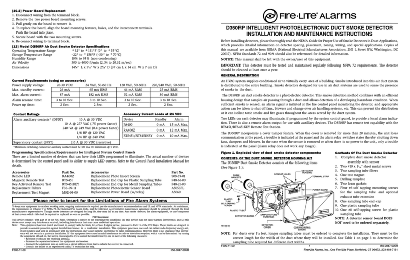 Fire-Lite D350RP Installation and Maintenance