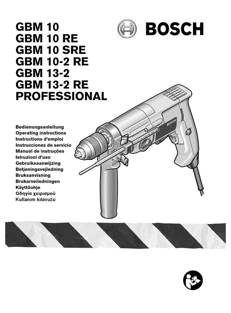 Bosch GBM 10 operating instructions