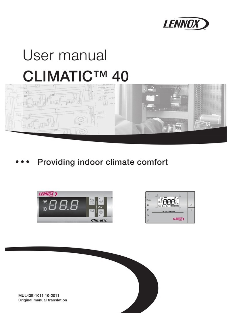 Lennox CLIMATIC 40 User manual