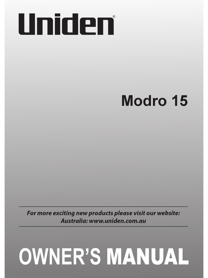 Uniden Modro 15 User manual